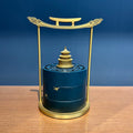 Elegant Chinese Temple Style Incense Burner, Portable Handle Design