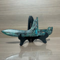 Antique Style Chinese Tiger Pattern Bronze Ge Weapon Replica, Warring States Ritual Artifact