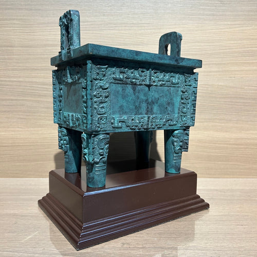 Authentic Houmuwu Ding Replica - Shang Dynasty Bronze Cauldron