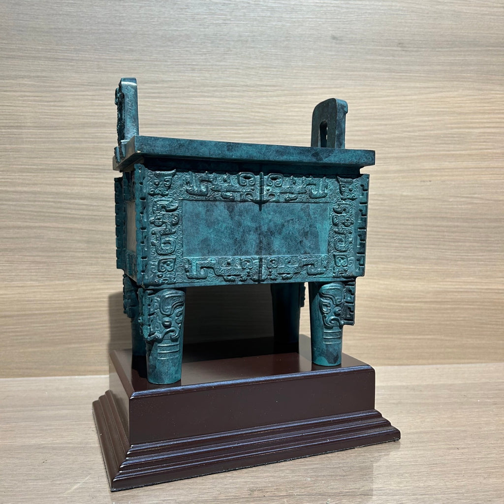 Authentic Houmuwu Ding Replica - Shang Dynasty Bronze Cauldron