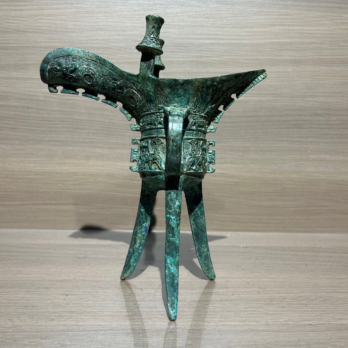 3000 Years Shang Dynasty Fuhao Jue Ritual Wine Vessel Decor