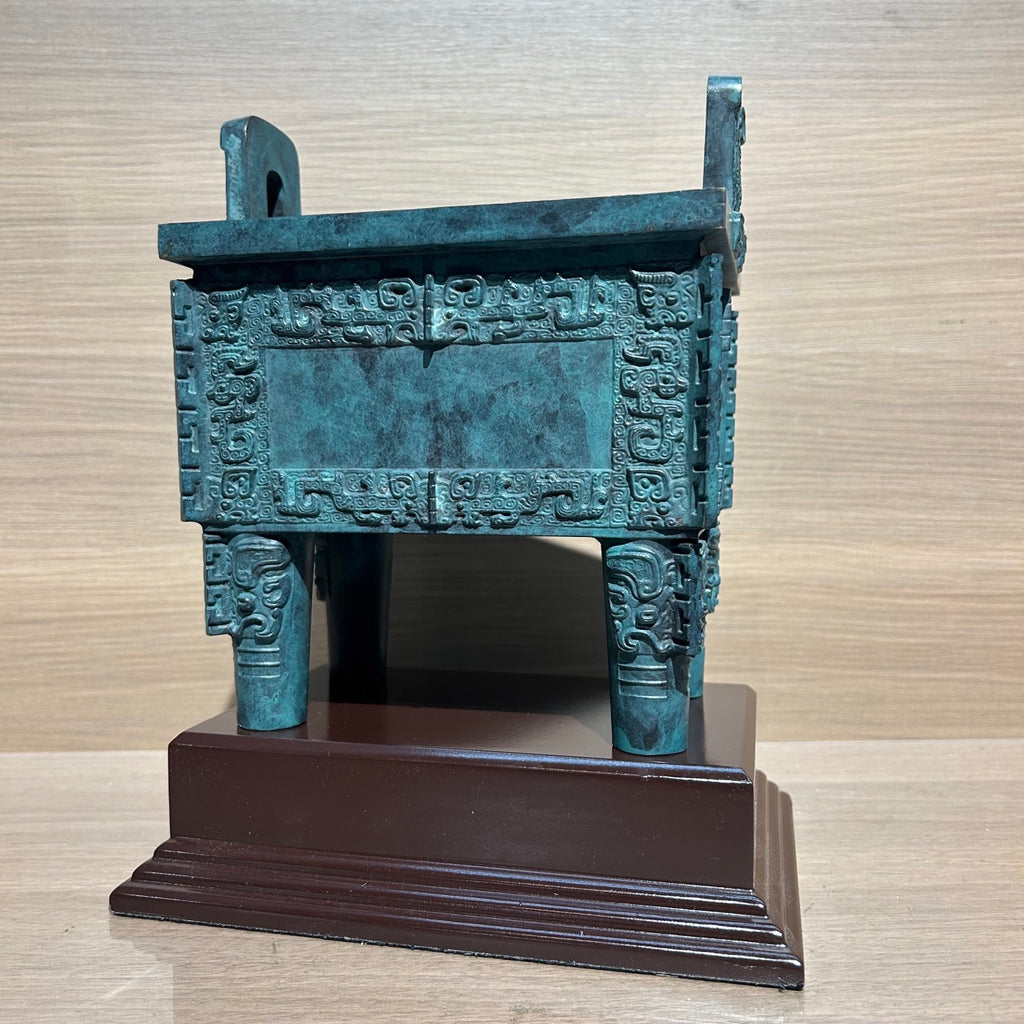 Authentic Houmuwu Ding Replica - Shang Dynasty Bronze Cauldron