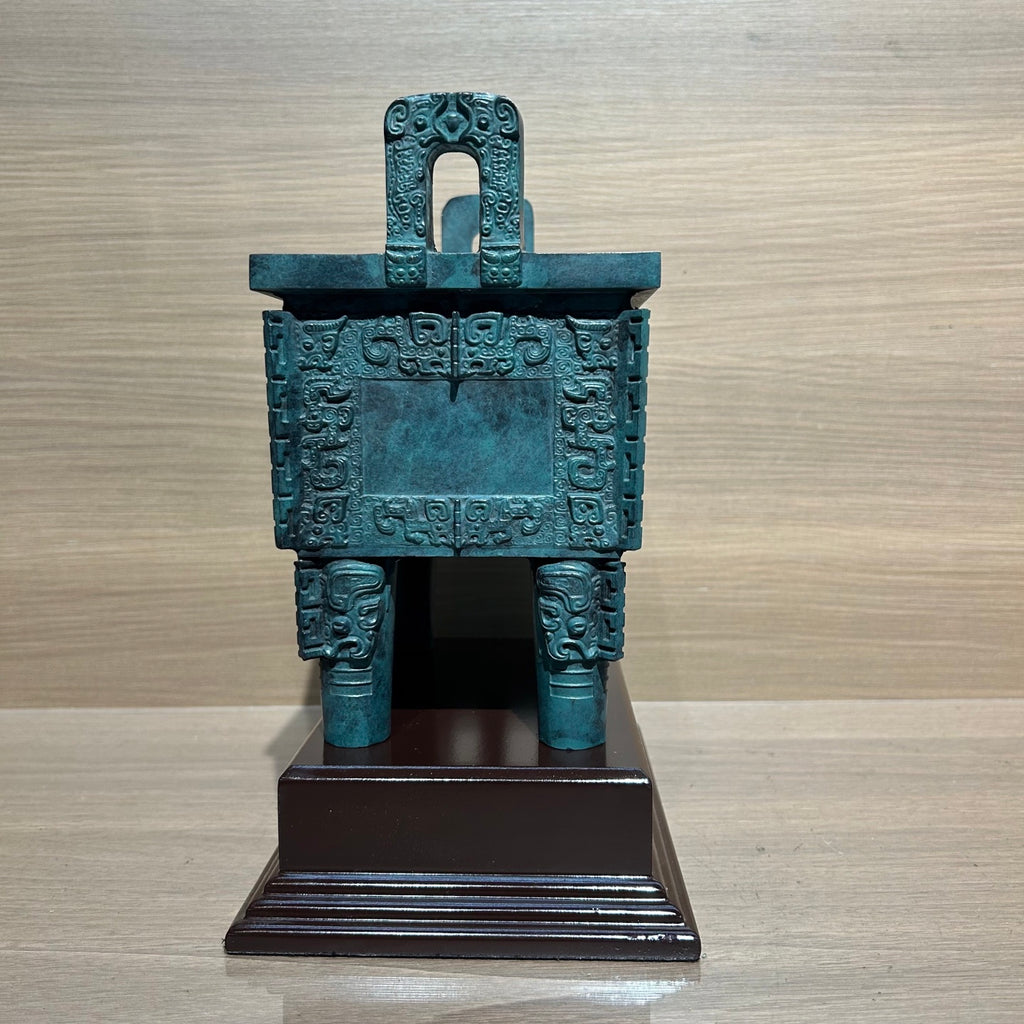 Authentic Houmuwu Ding Replica - Shang Dynasty Bronze Cauldron