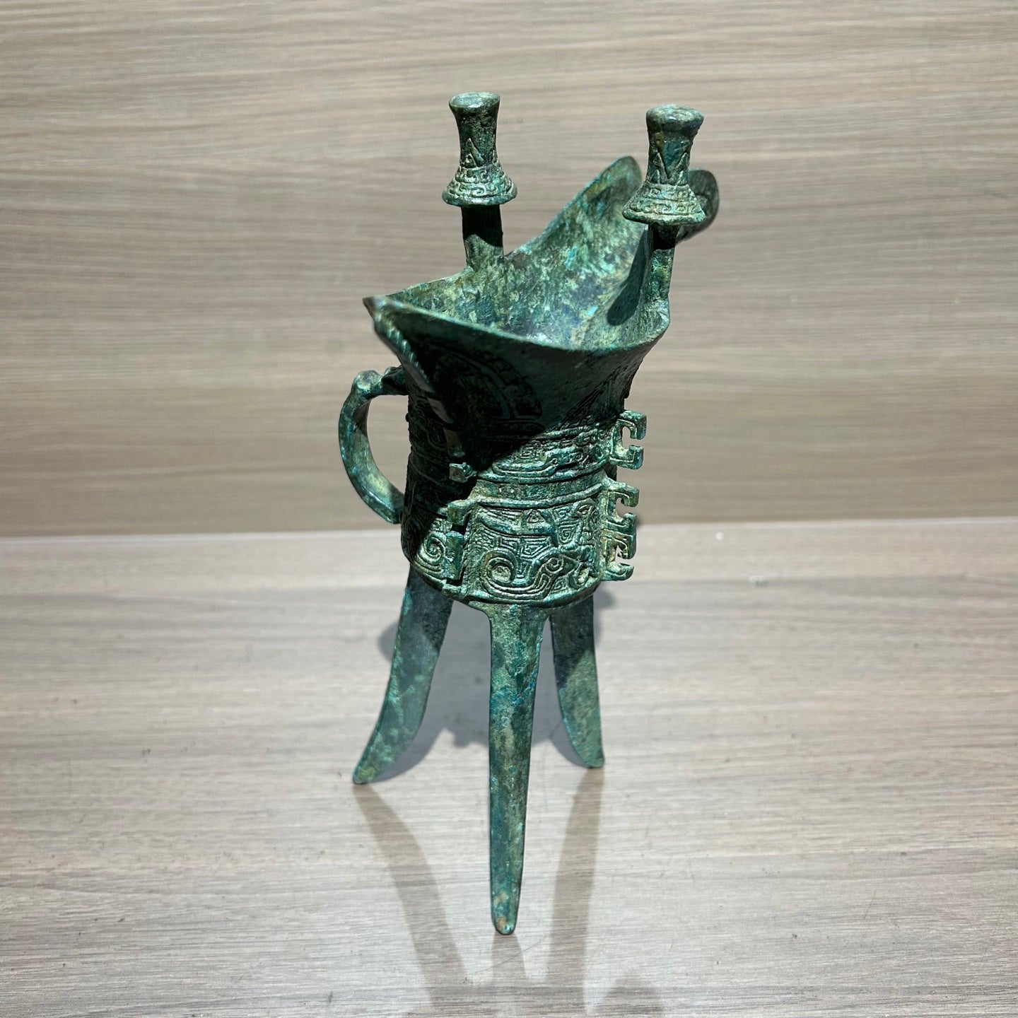 3000 Years Shang Dynasty Fuhao Jue Ritual Wine Vessel Decor